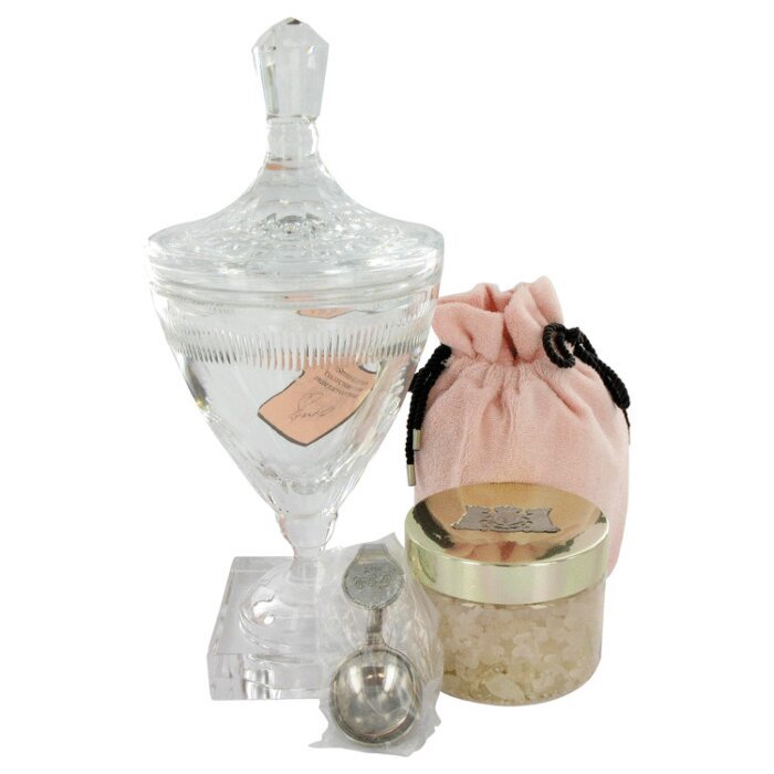 Juicy Couture 10.5 oz Huge Crystal Goblet with Pacific Sea Salt Soak in Luxury Juicy Gift Box Women