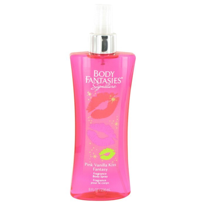 Body Fantasies Signature Pink Vanilla Kiss Fantasy 8 oz Body Spray Women