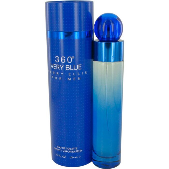 Perry Ellis 360 Very Blue 3.4 oz EDT Spray Men