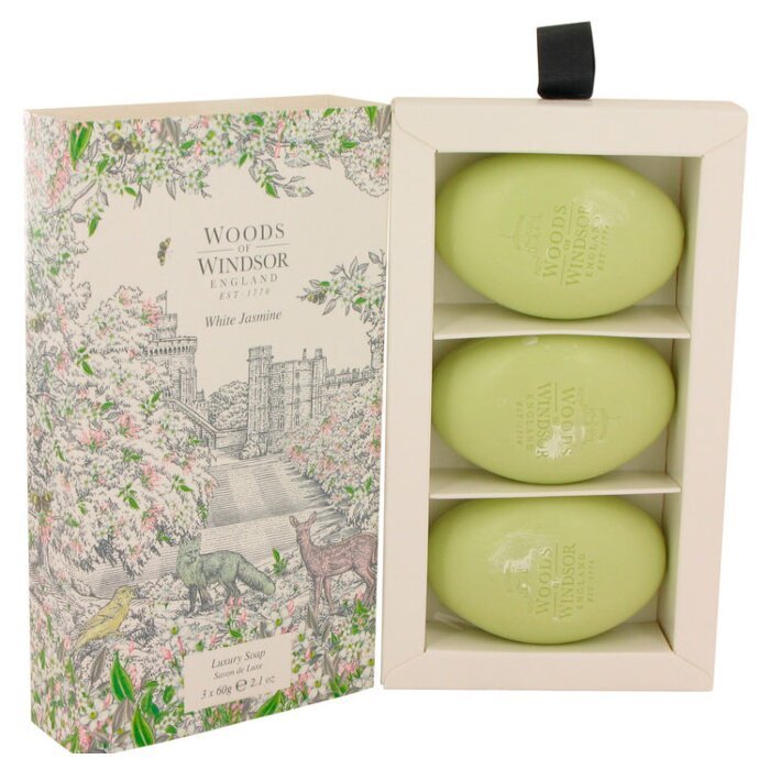 White Jasmine 2.1 oz Three 2.1 oz Luxury Soaps Women