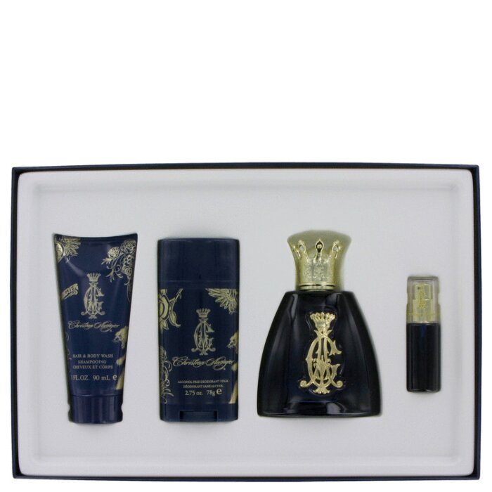Christian Audigier Set 3.4 oz EDT Spr + 0.25 oz Mini EDT + 3 oz BW + 2.75 Deod Stick Caballero
