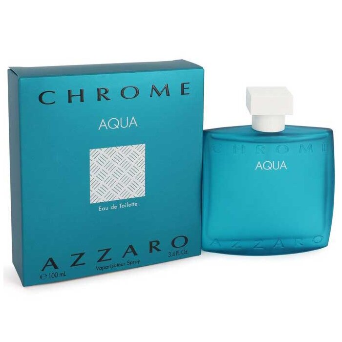 Chrome Aqua By Azzaro 3.4 oz Eau De Toilette Spray For Men