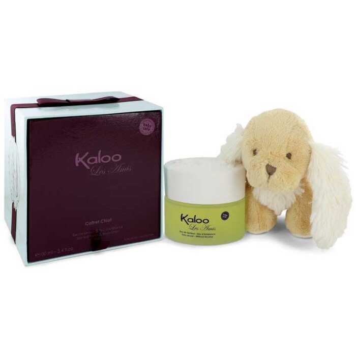 Kaloo Les Amis 3.4 oz EDS Spray / Room Fragrance Spr + Fluffy Puppy Boy