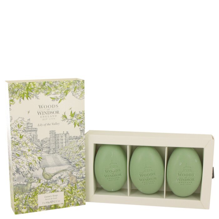 Lily Of The Valley 2.1 oz Three 2.1 oz Luxury Soaps Women