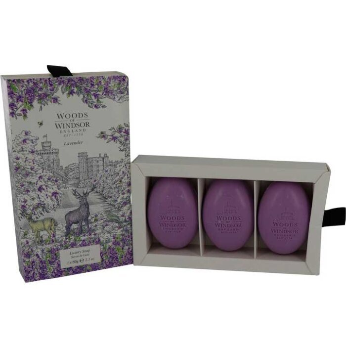 Lavender 3 x 60 g Fine English Soap Women