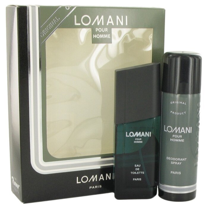 Lomani Gift Set 3.4 oz EDT Spr + 6.7 oz Deod Spr Men