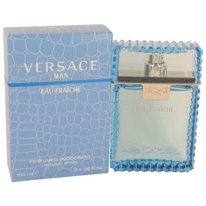 Versace Man 3.4 oz Eau Fraiche Deodorant Spray Men