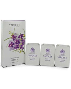 April Violets 3 X 3.5 oz Soap Women