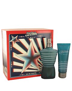 Jean Paul Gaultier Gift Set 4.2 oz EDT Spray + 2.5 oz Shower Gel Men