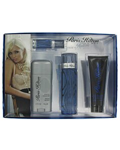 Paris Hilton Set 3.4 oz  EDT Spr + 3 oz BW + 2.75 oz DS + 0.25 Mini EDT Spr Men