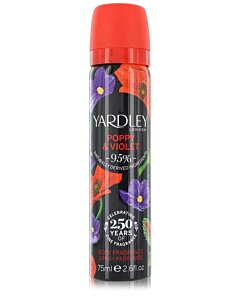 Poppy & Violet By Yardley London 2.6 oz Body Fragrance Spray For Women